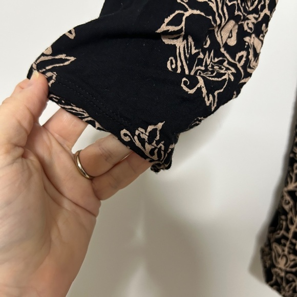 Lucky Brand 2XL/2G Boho Paisley  Flowy 3/4 Length Sleeve lightweight Blouse - Picture 8 of 12